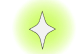 neon white star