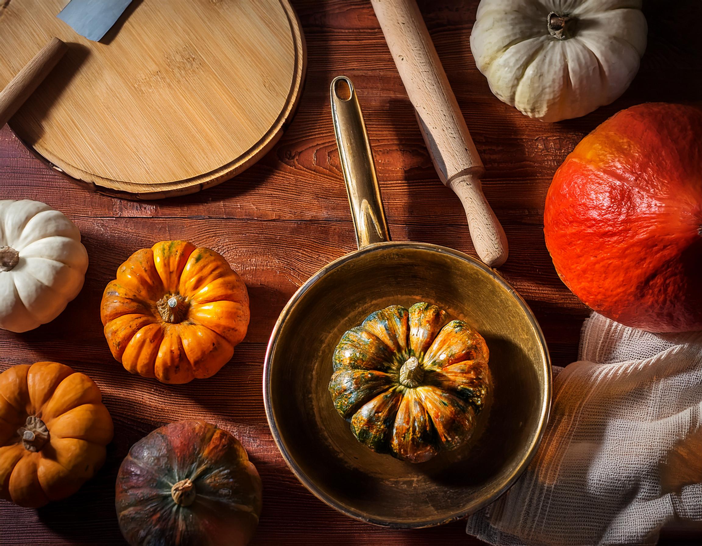 colorful pumpkins